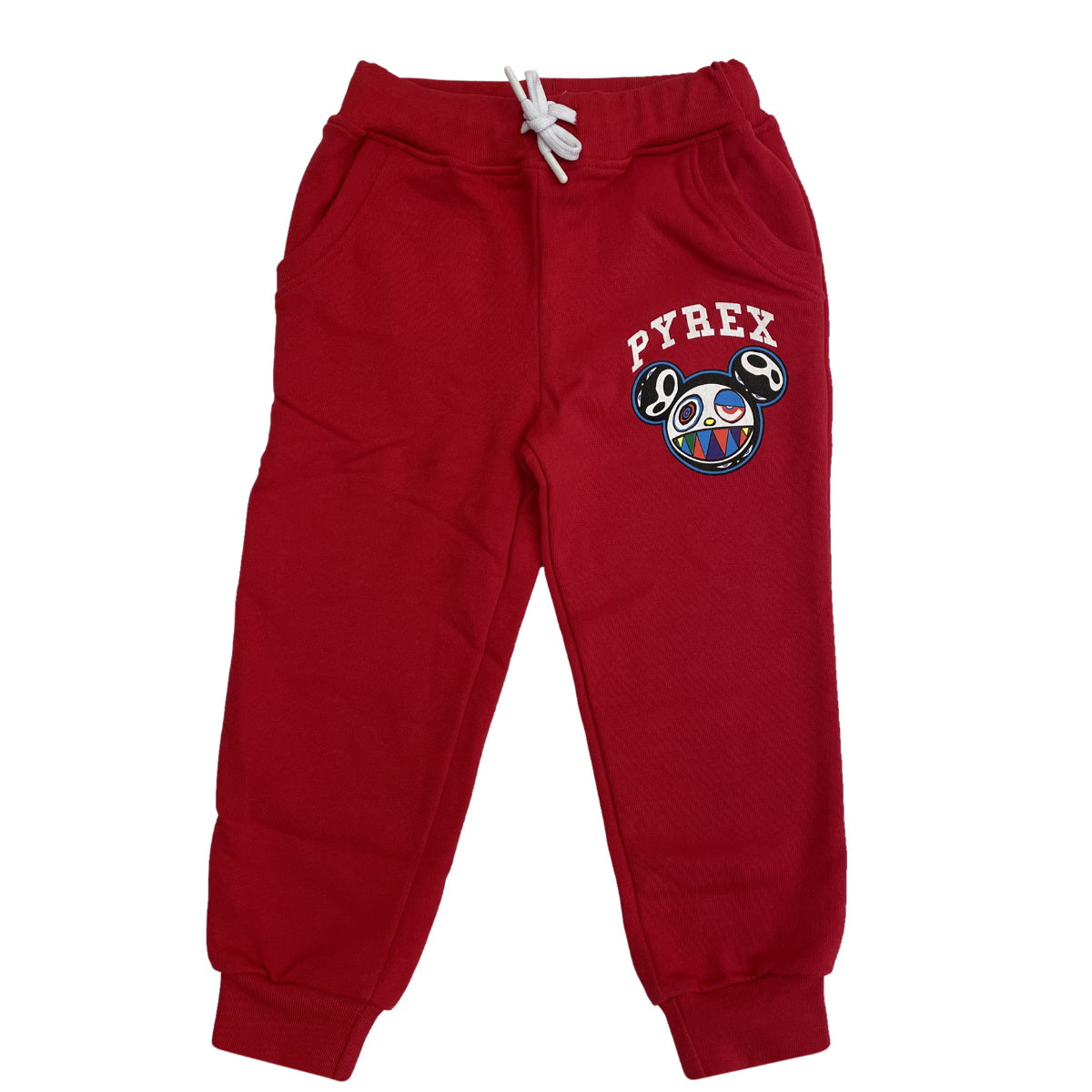 Pyrex pantalone tuta in felpa rosso teen