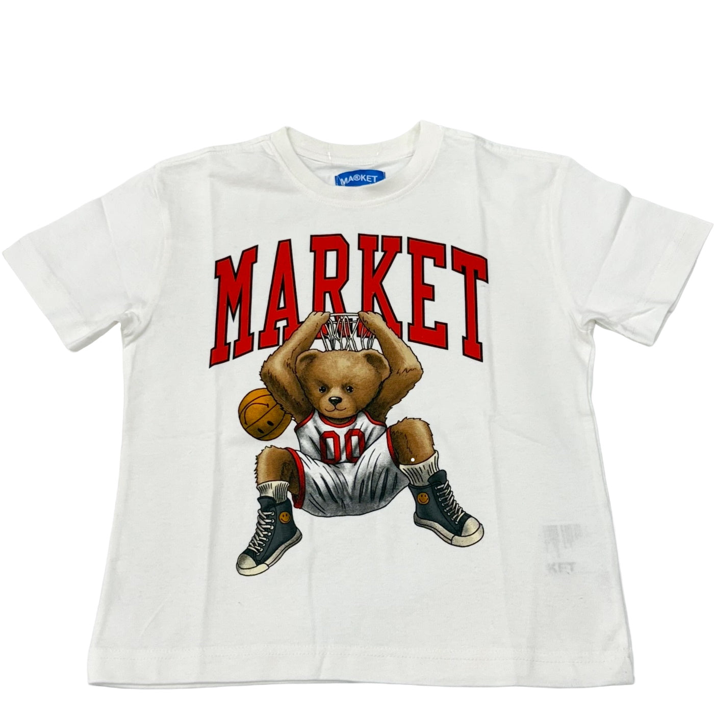 Market t-shirt bambino bianco