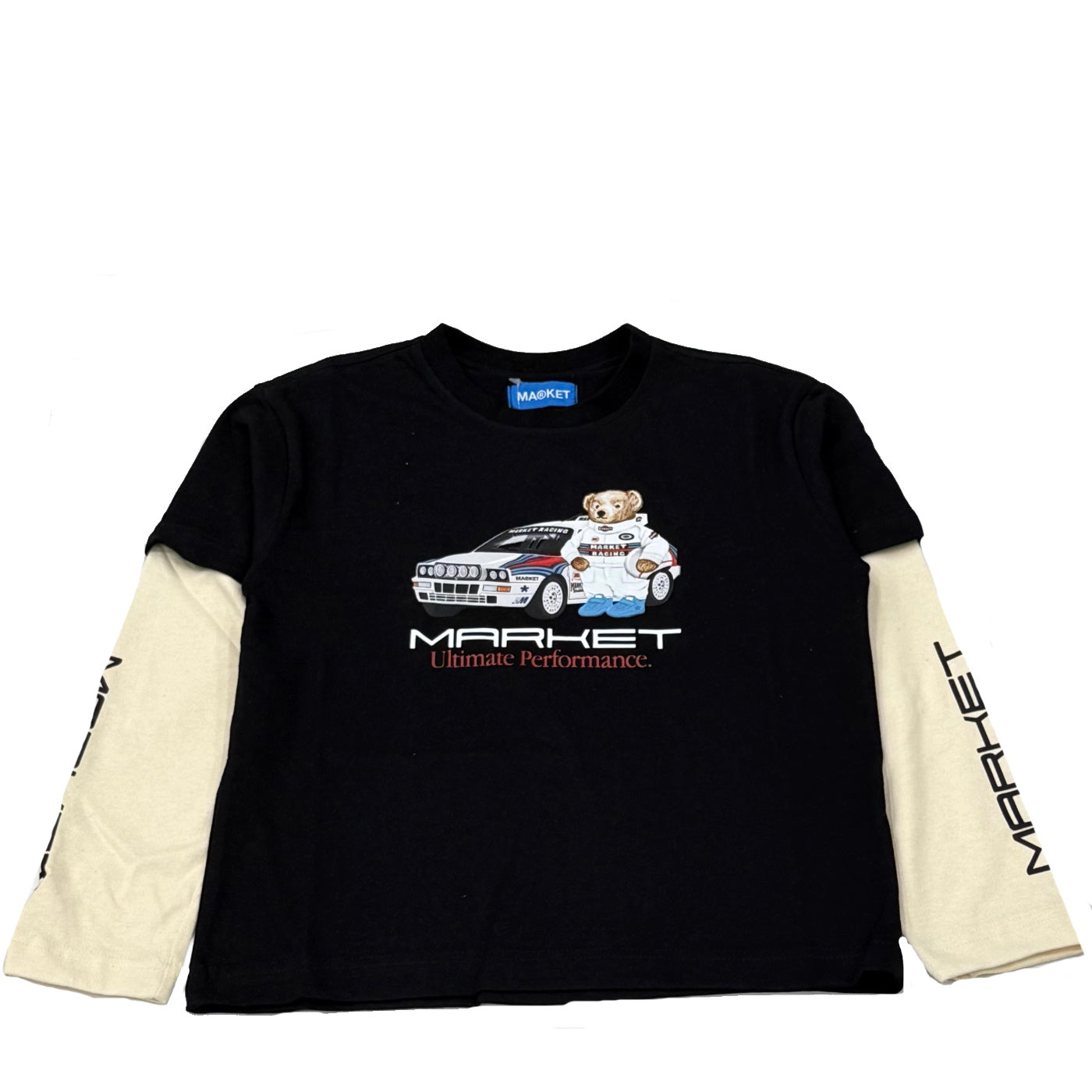 Market t-shirt bambino nero