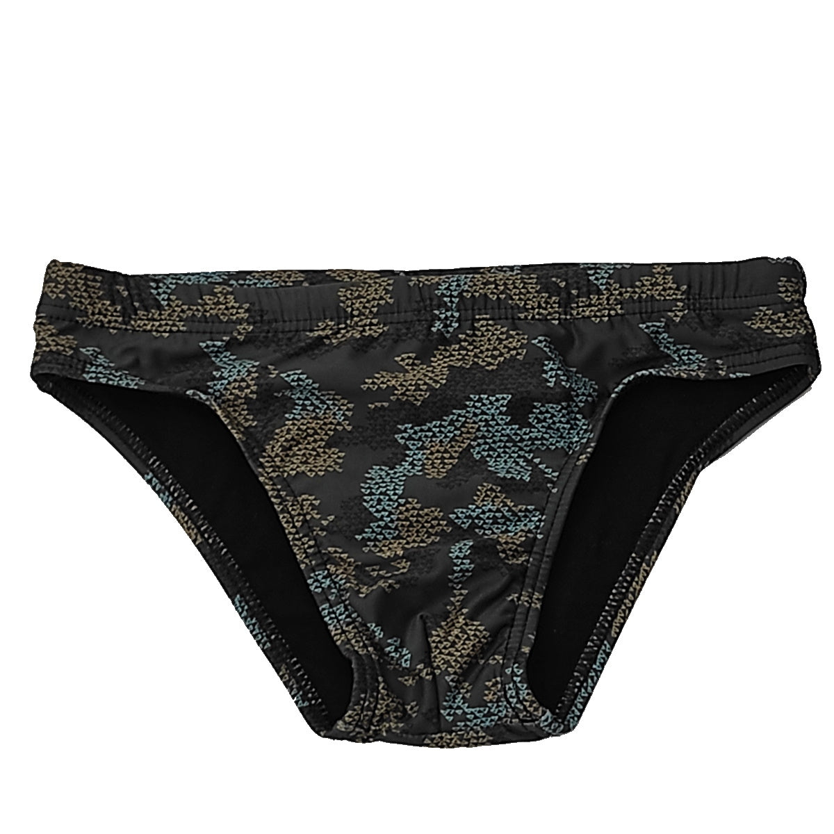 Capri Vice costume slip bambino tessuto elssticizzato verde
