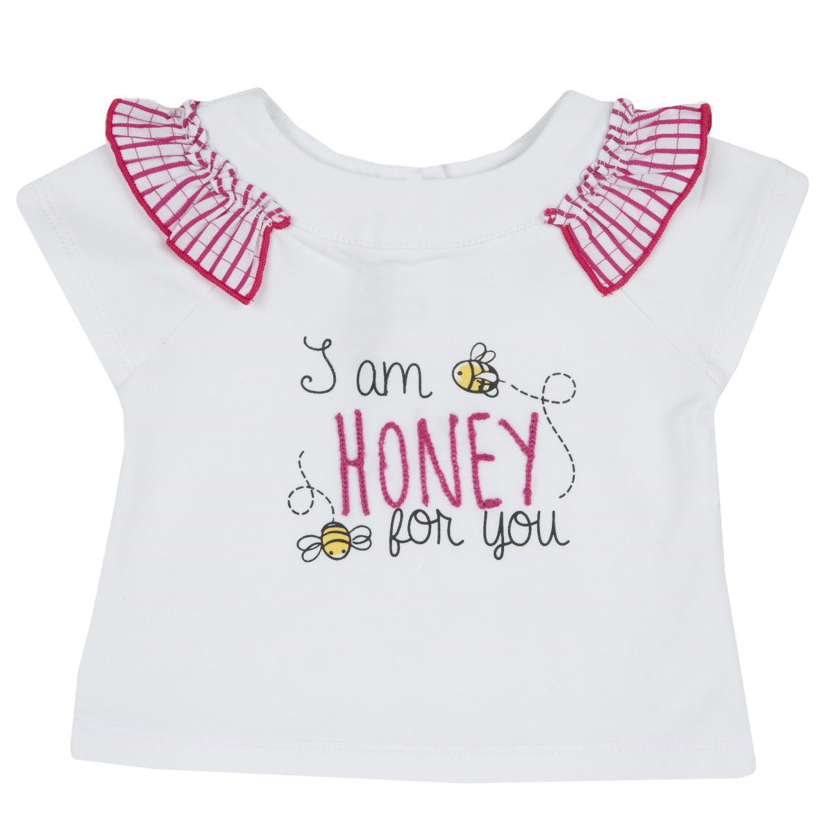 Chicco t-shirt baby girl in cotone stretch bianco