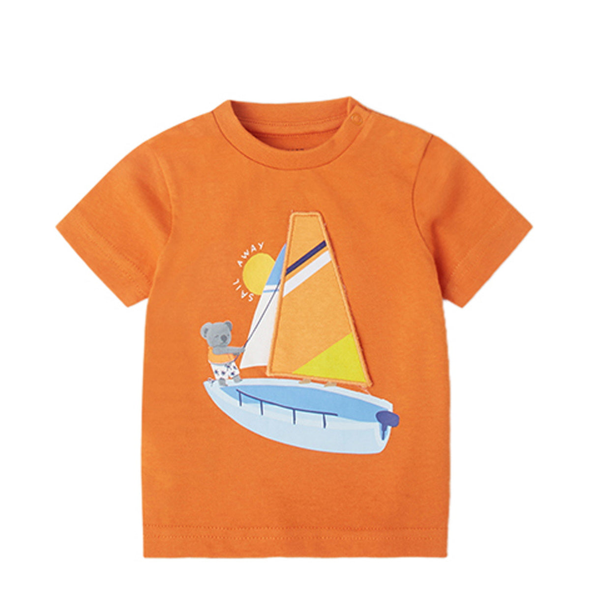 Mayoral t-shirt baby boy in cotone arancio