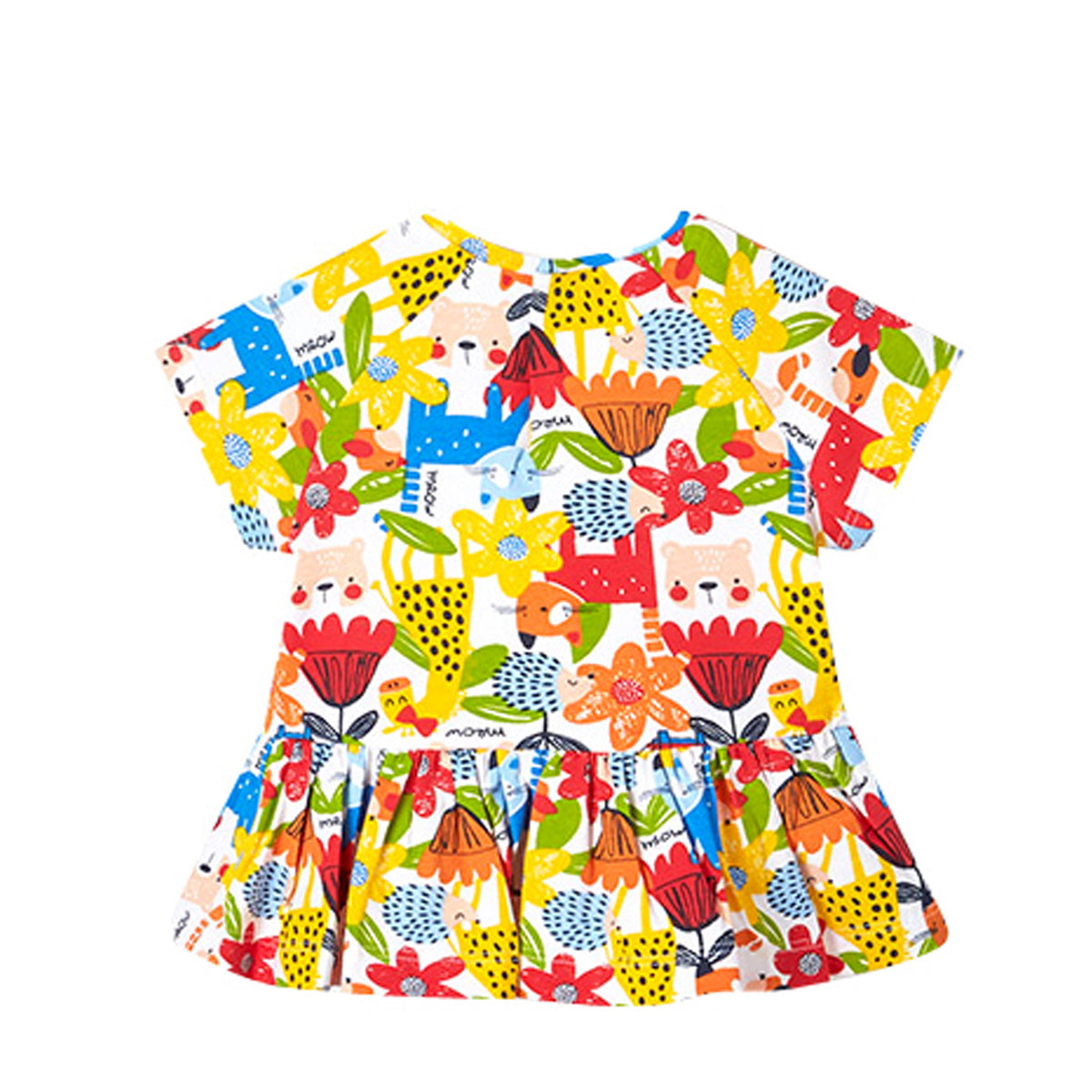 Mayoral set 2 pezzi t-shirt baby girl in cotone arancio