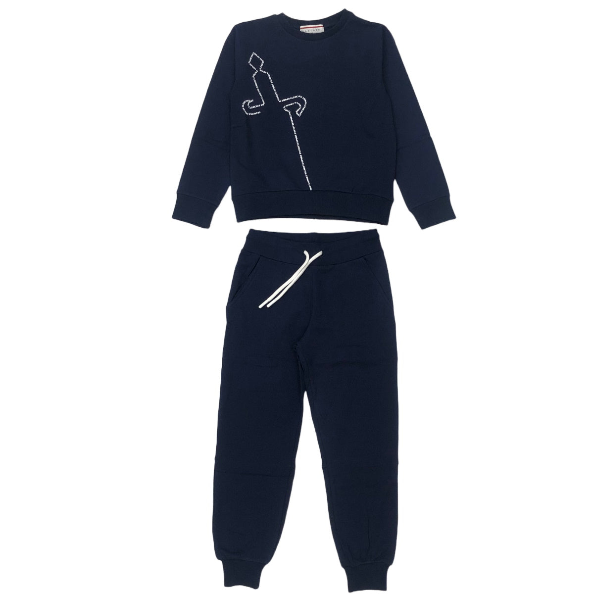 4US Cesare Paciotti tuta bambino cotone blu