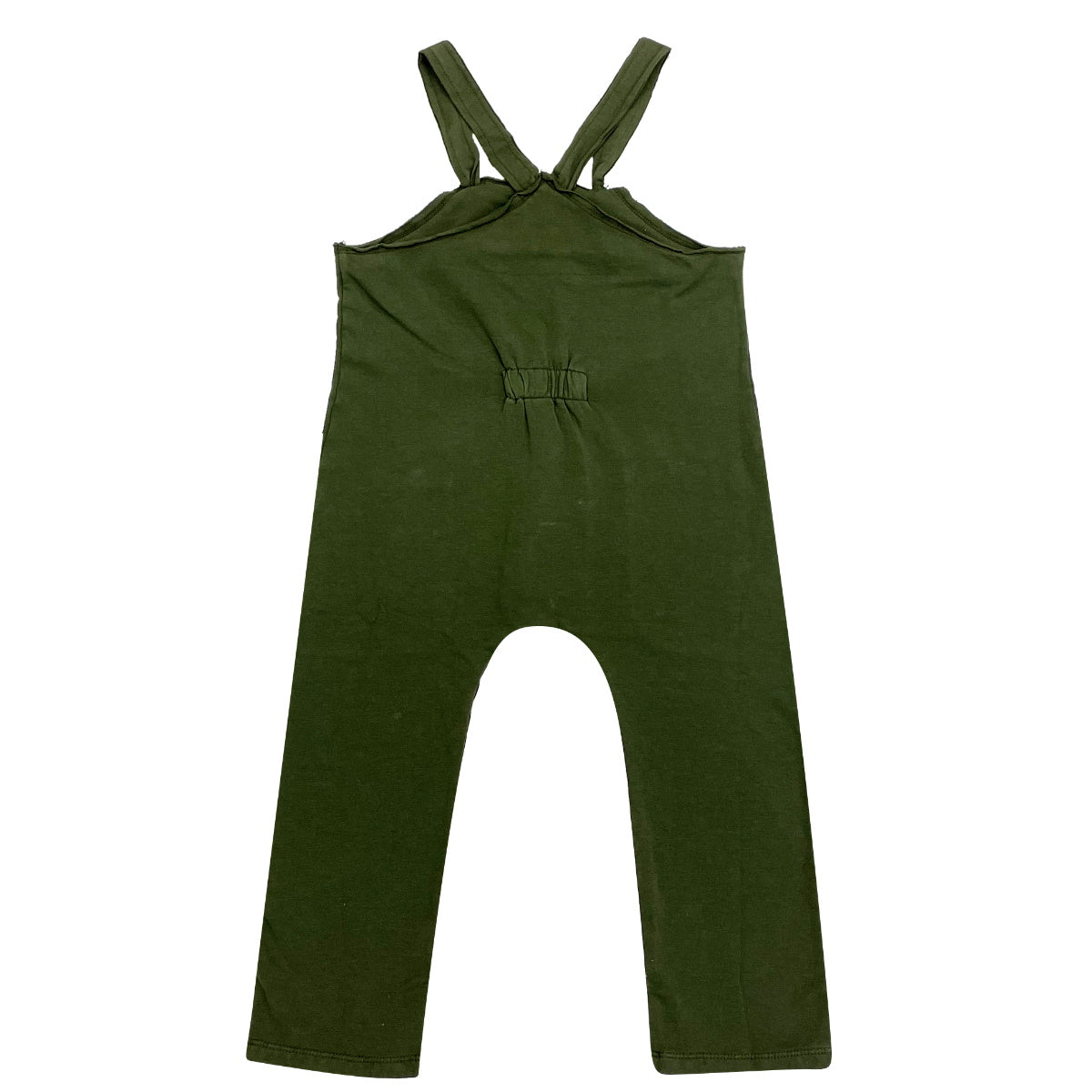 Maperò salopette bambino in cotone stretch verde militare
