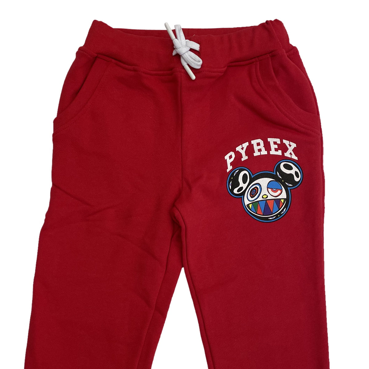 Pyrex pantalone tuta in felpa rosso teen