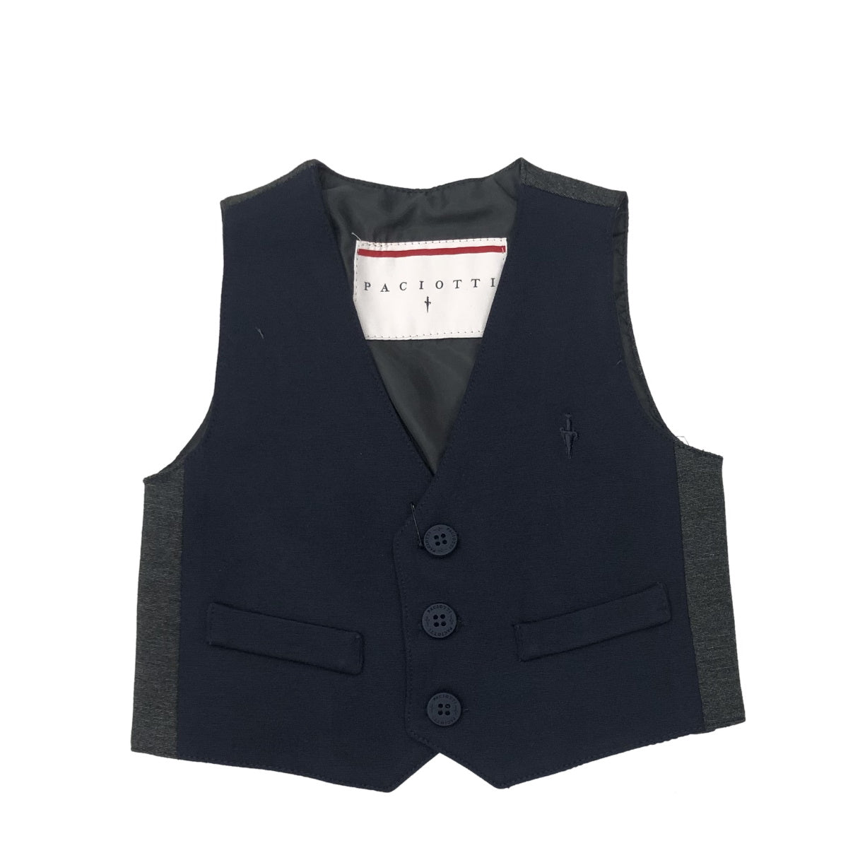 4US Cesare Paciotti gilet panciotto misto viscosa neonato