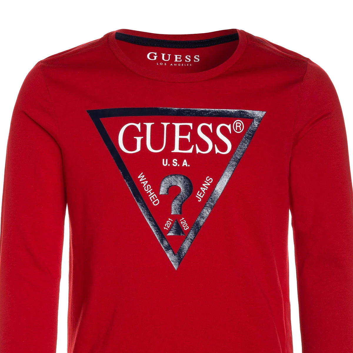 Guess t-shirt teen cotone rosso