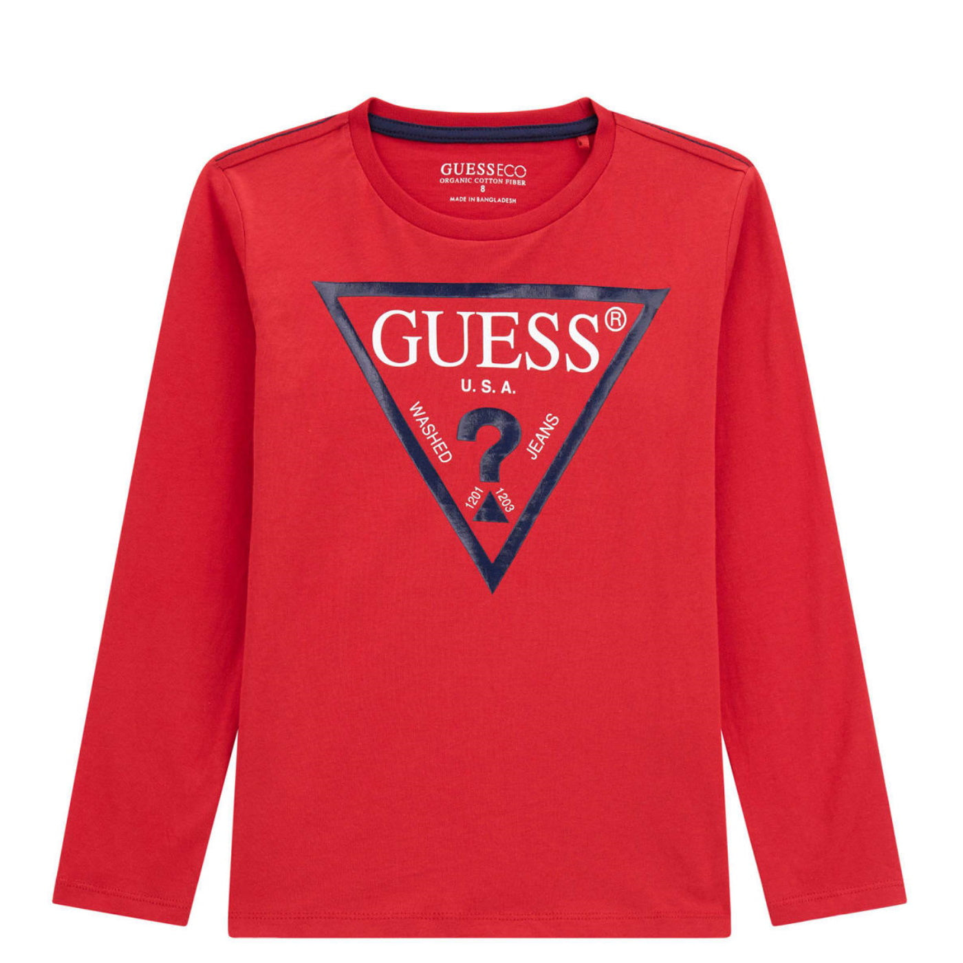 Guess t-shirt teen cotone rosso