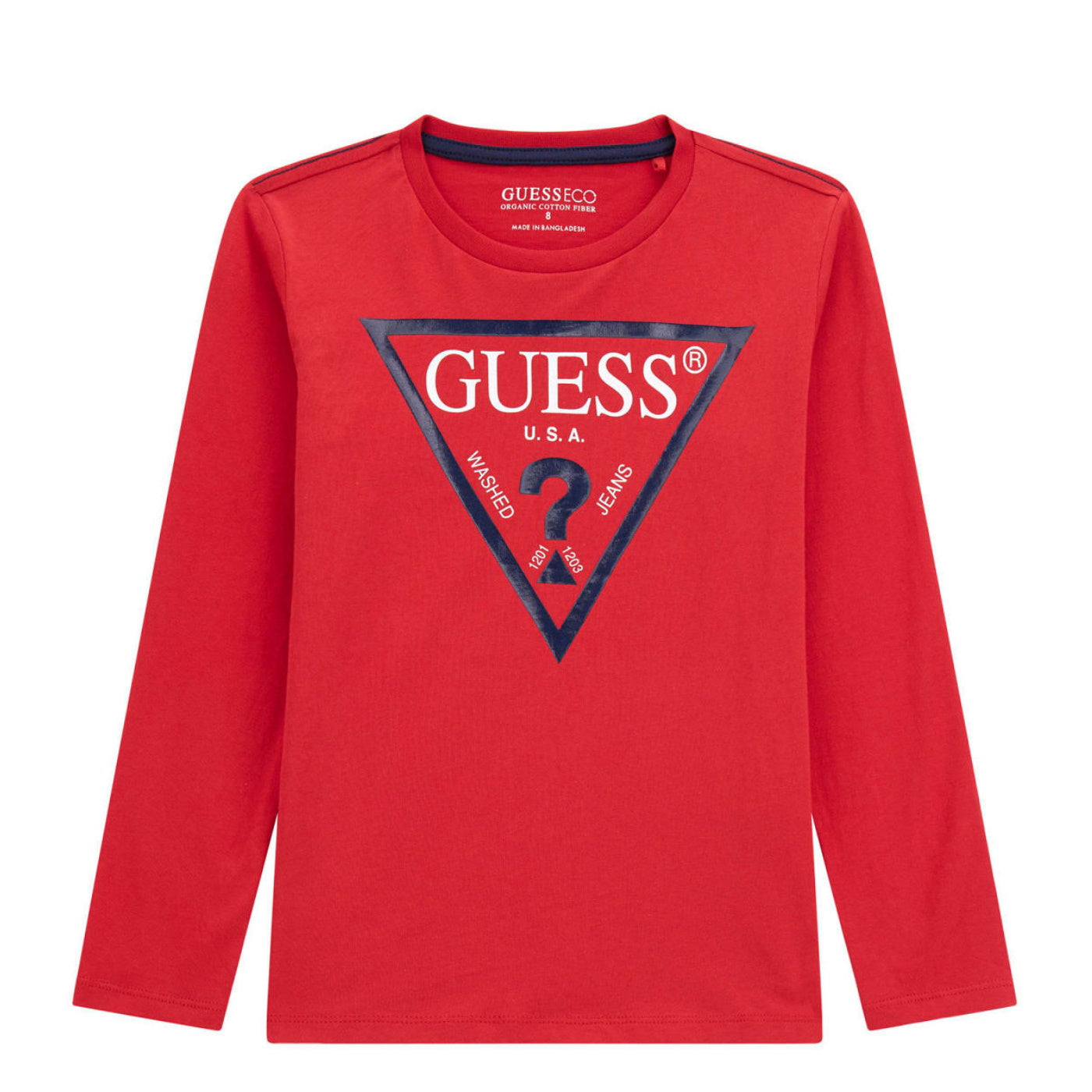 Guess t-shirt teen cotone rosso