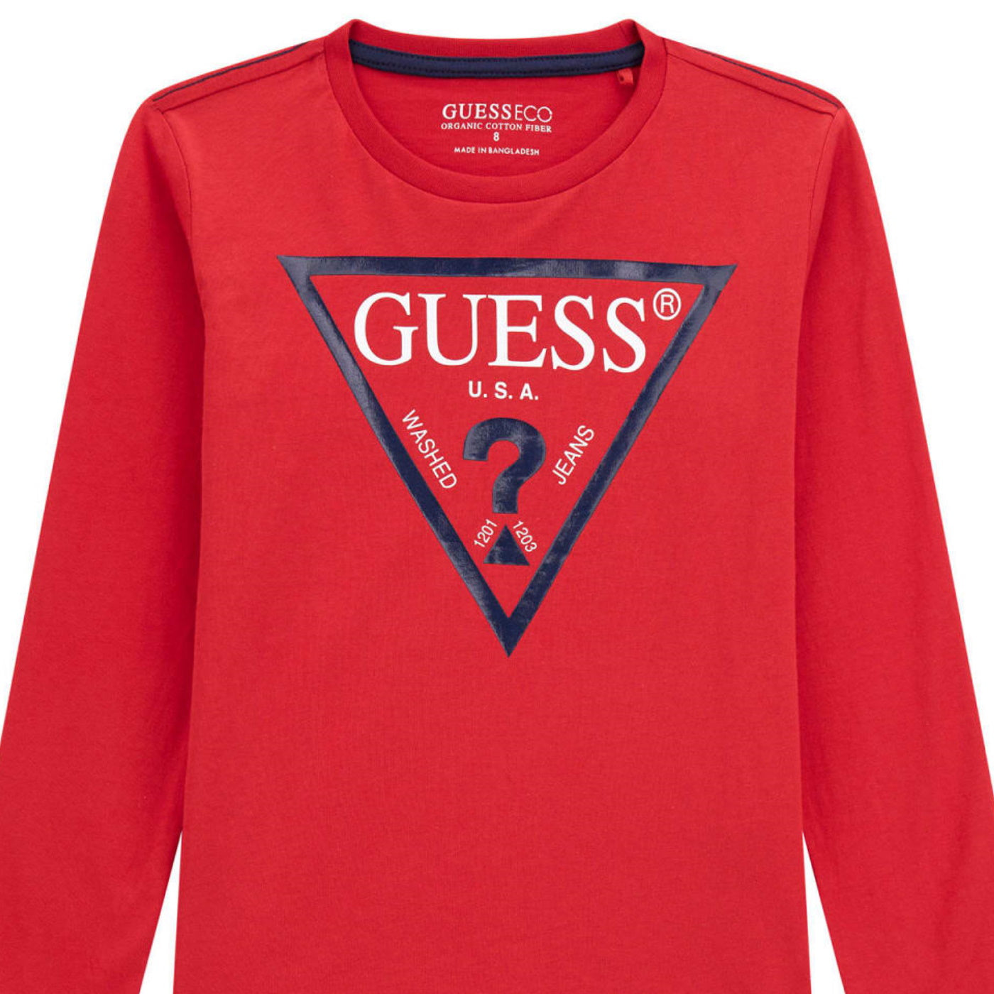 Guess t-shirt teen cotone rosso