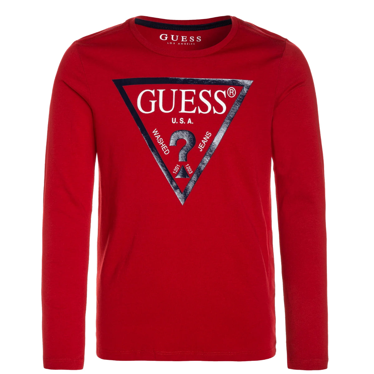 Guess t-shirt teen cotone rosso