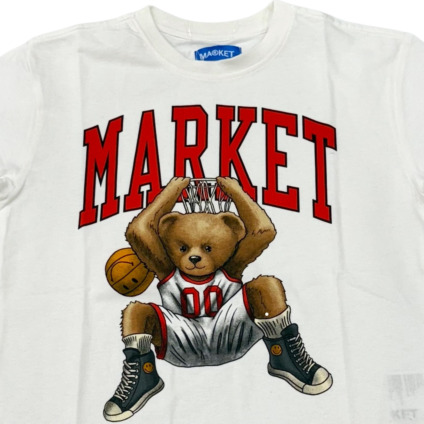 Market t-shirt bambino bianco