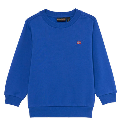 felpa girocollo balis bordi a coste e l'iconica bandiera norvegese ricamata sul petto35% polyamide 35% viscose 30% wool turchia