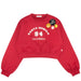 To Be Too felpa crop baby rosso