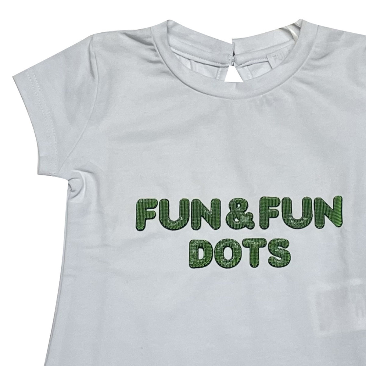 Fun&Fun t-shirt neonata cotone bianco