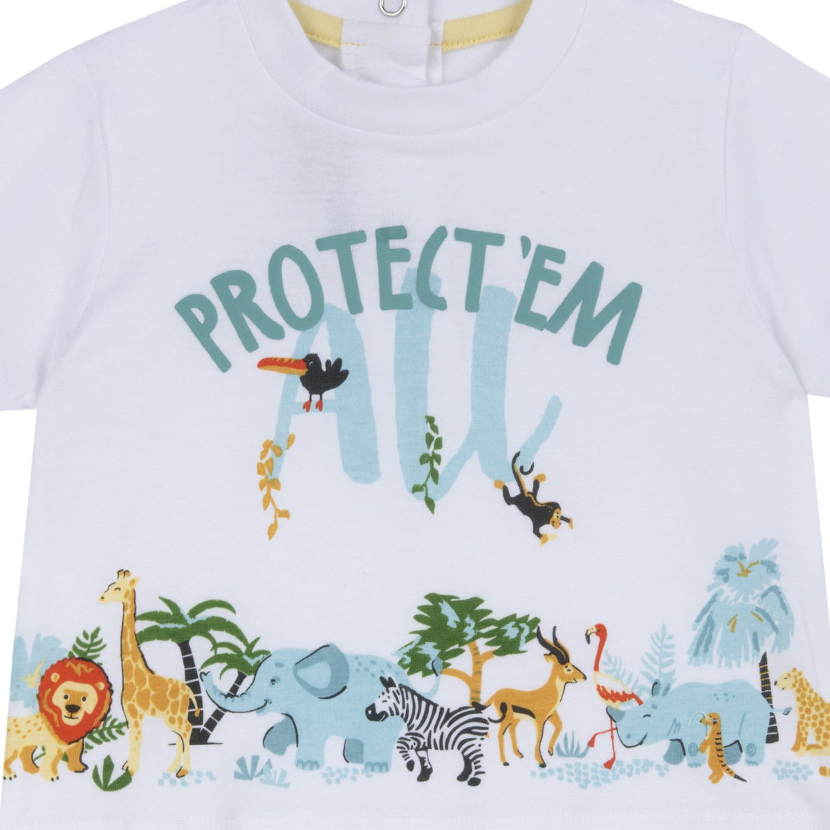 Chicco t-shirt neonato puro cotone bianco