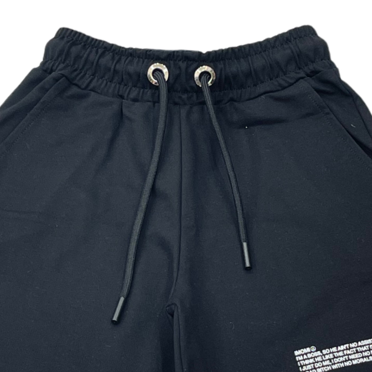 Imomi shorts ragazza cotone nero