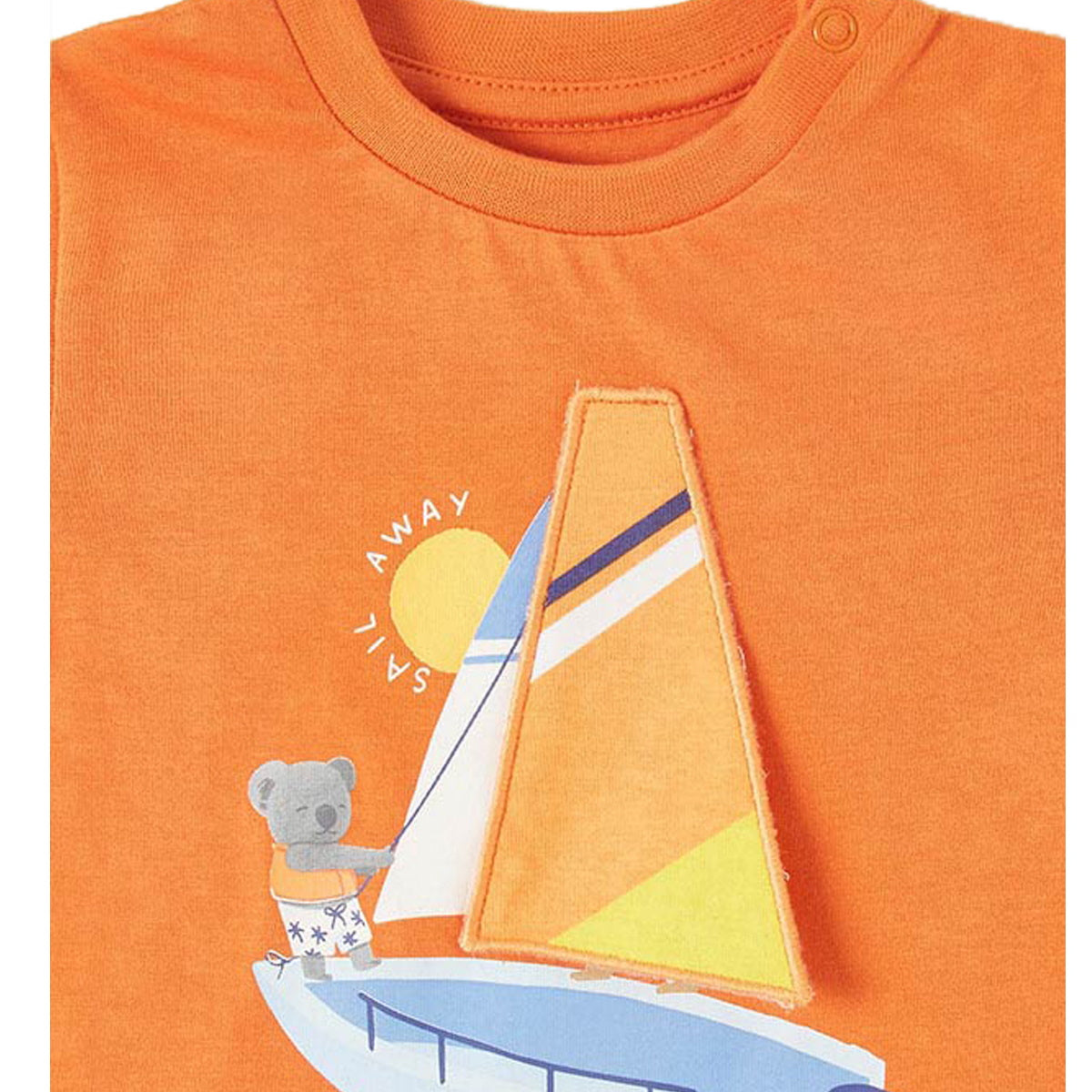 Mayoral t-shirt baby boy in cotone arancio
