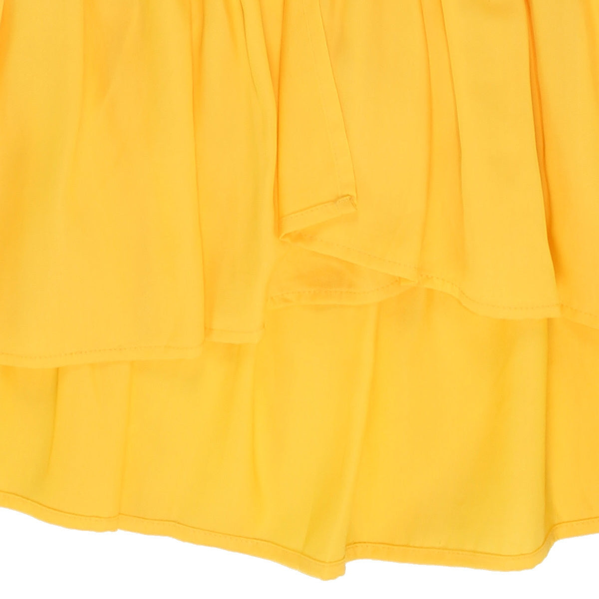 Y-clù gonna bambina linea A in tessuto sintetico giallo