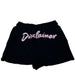 Disclaimer shorts ragazza