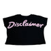 Disclaimer t-shirt bambina