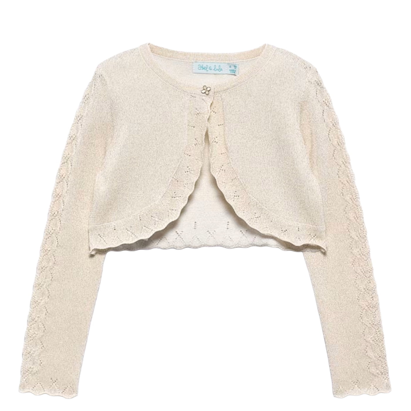 cerimonia bolerino tricot ragazza 80% viscosa 20% poliammide made cina