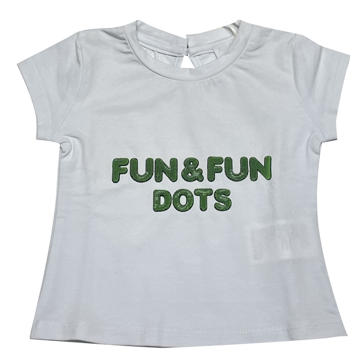 Fun&Fun t-shirt neonata cotone bianco