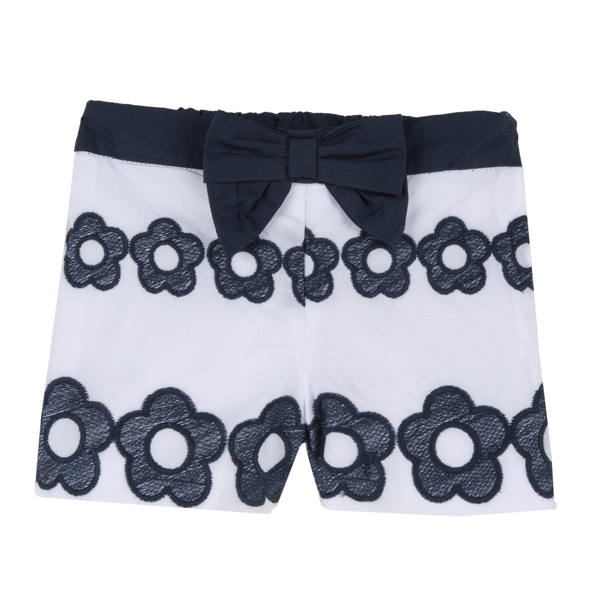 Chicco shorts fiori in puro cotone baby girl bianco