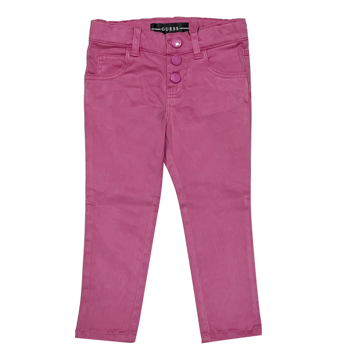 Guess pantalone skinny bambina cotone stretch rosa
