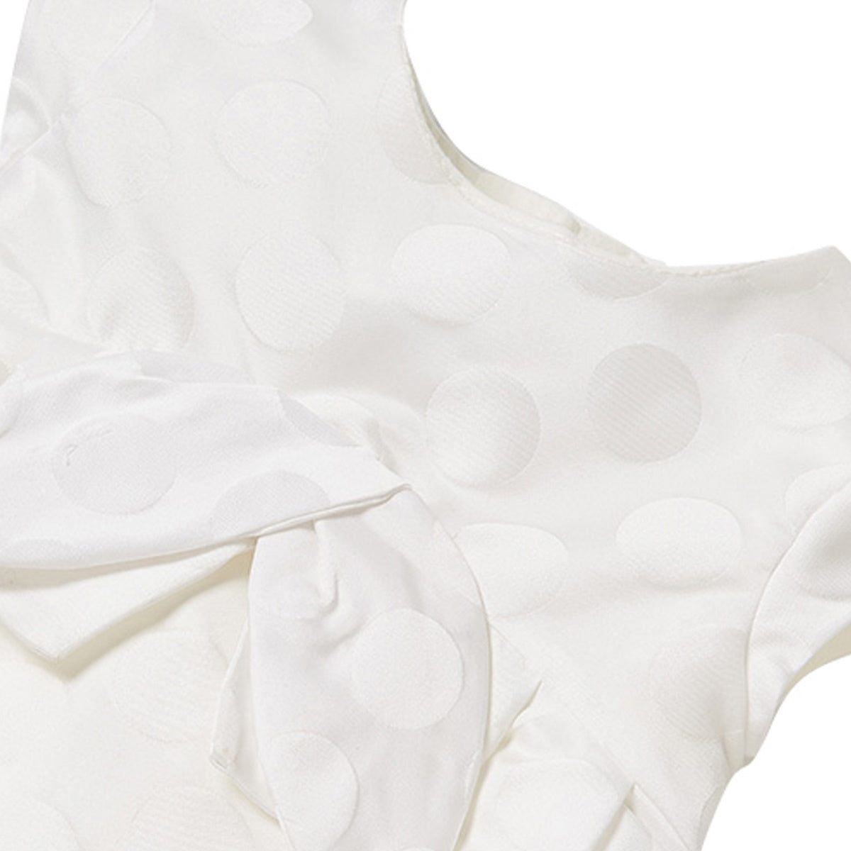 Mayoral vestito baby girl tessuto sintetico bianco