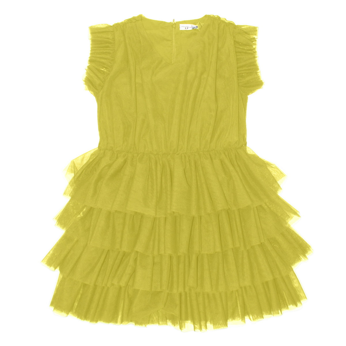 vestiti in tulle giallo