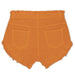 To Be Too shorts denim stretch arancio bambina