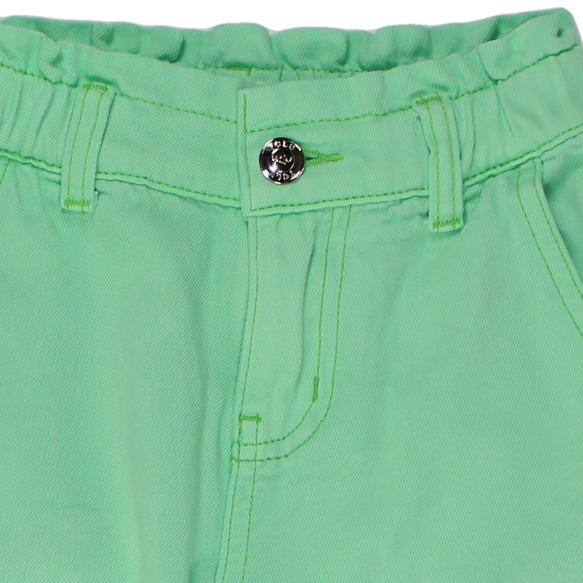 Y-clù pantalone bambina in cotone stretch verde
