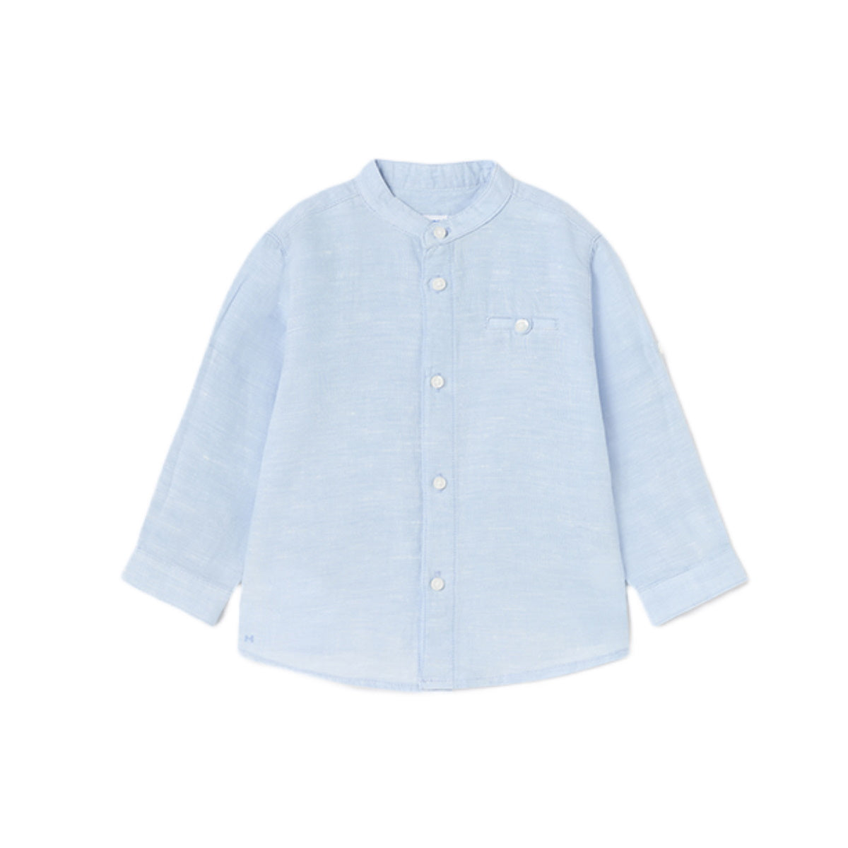 Mayoral camicia misto lino neonato